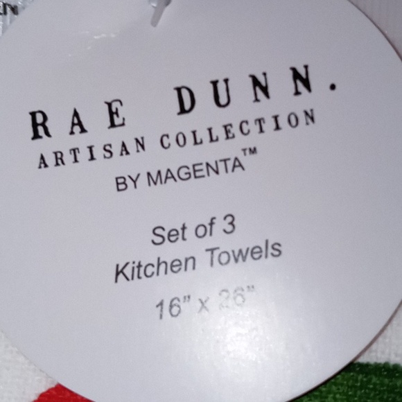 Rae Dunn Kitchen Towel Set of 3 🍋🍊🍑🍒🍓🫐 - Picture 3 of 5